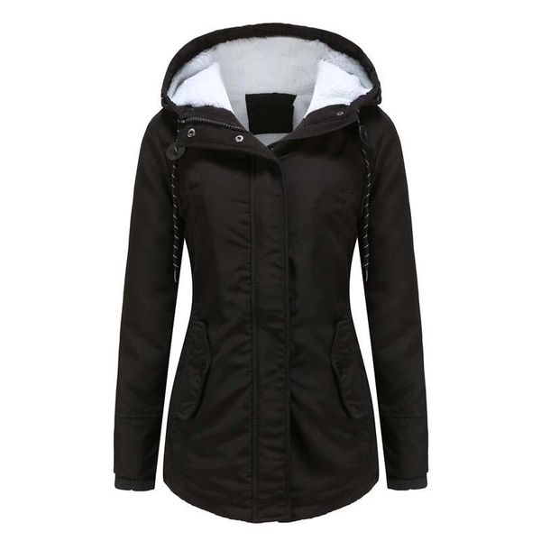 

long jacket down & parkas autumn winter waterproof coat for women, Black