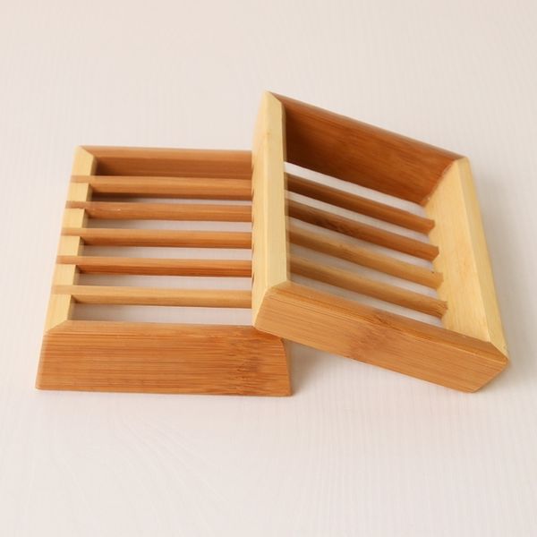 Quadrado 11.5x8.5x2.5cm Soof Sopa Soaps Natural Bamboo Dish Banheiro Banheiro Dom￩stimo Hotel Banheiro 3zzz Q2