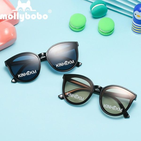 

sunglasses children's glasses hip-hop style fashion sports lens boys and girls printed protection eyewear uv400, Blue