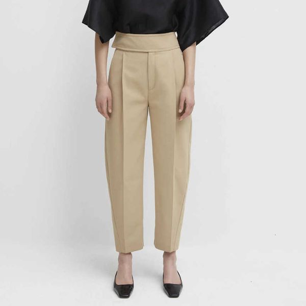 

women's pants & capris pants leisure high-waisted arc slacks ladies long trousers office wear clothes with po 6mmm, Black;white