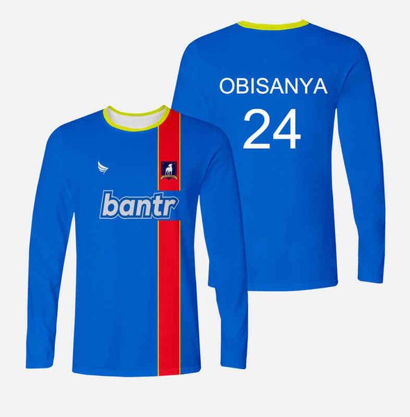 

ted lasso season 2 t shirt obisanya afc richmond football jersey rojas kent long sleeve t-shirt sports suit for men and women, White;black