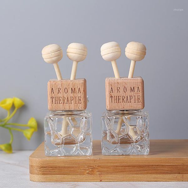 

storage bottles & jars 10ml square car air conditioning outlet perfume bottle essential oil empty aroma diffuser 100pcs/lot