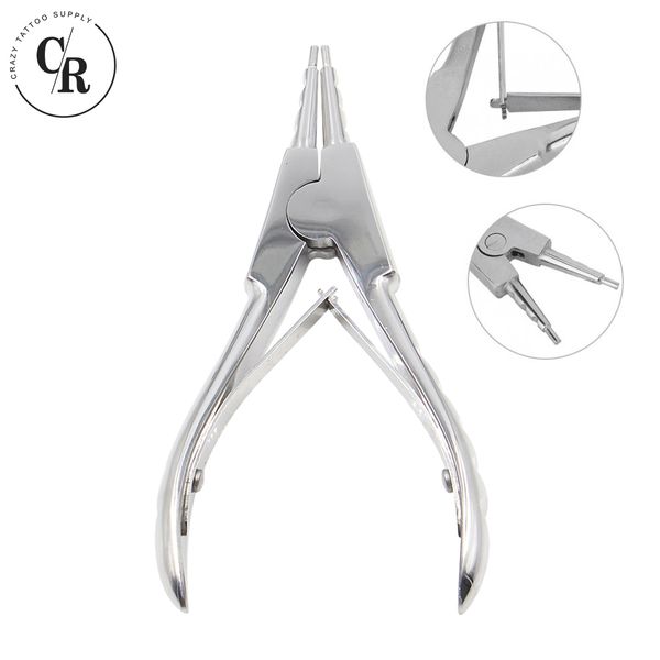 

1pc stainless steel tattoo piercing clamp ear lip navel nose tongue ring septum piercing forceps plier clamp permanent jewelry