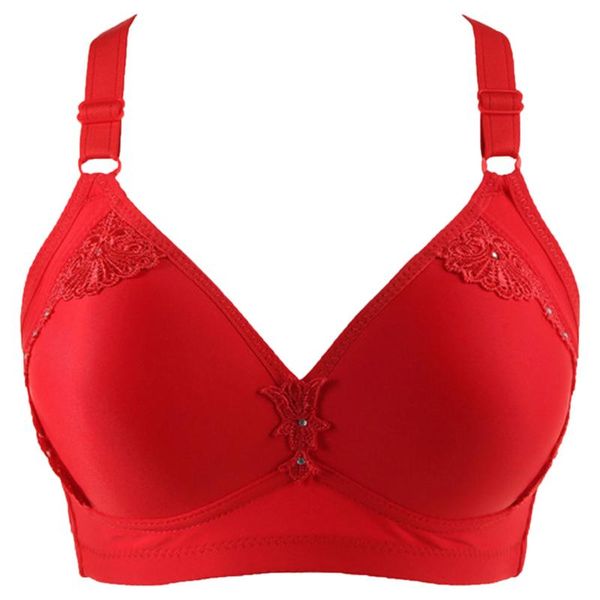 

bras seamless lingerie underwear 2021 women fashion solid bra wire one-piece everyday, Red;black