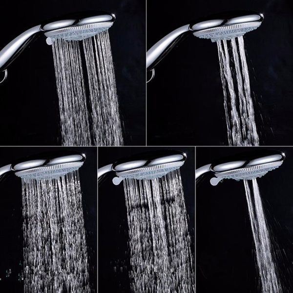

bathroom shower heads 5 functions water-saving switch with hand-held nozzle sabs plating finished head spray-abs+chrome