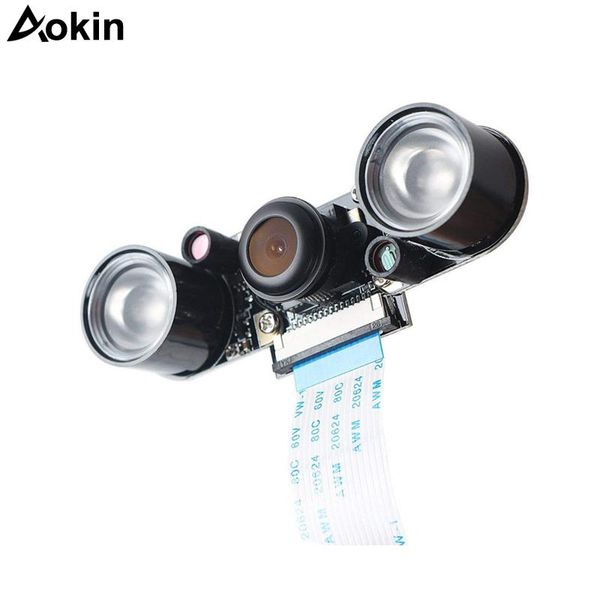 

integrated circuits raspberry pi camera night vision adjustable-focus module 5mp hd webcam video wide angle fisheye lens 1080p for 3b/3