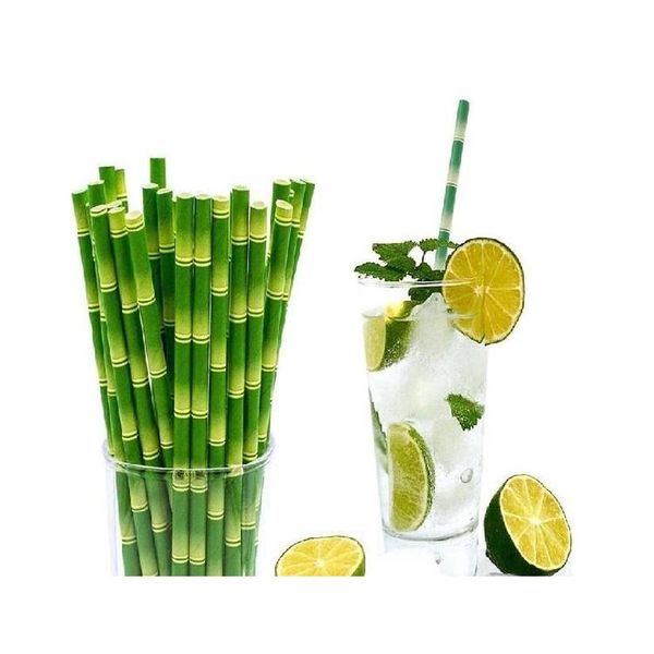 

eco-friendly 19.5cm disposable bubble tea thick bamboo juice drinking straws milk straw birthday wed jllsto insyard