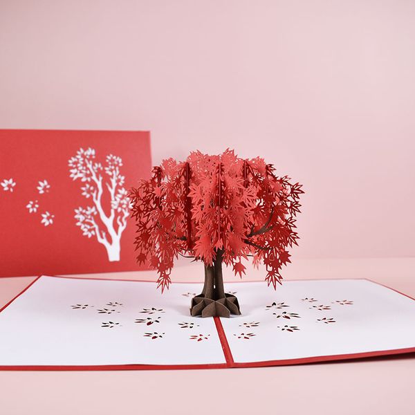 

silhouettes paper carving creative three-dimensional greeting card 3d teacher's day thanksgiving general blessing thank you hand carved