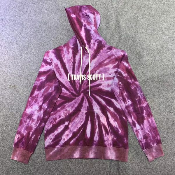 

2021 new travis scott roxo tie dye hoodies das mulheres dos homens casuais de alta qualidade moletom com capuz 8ukv, Black
