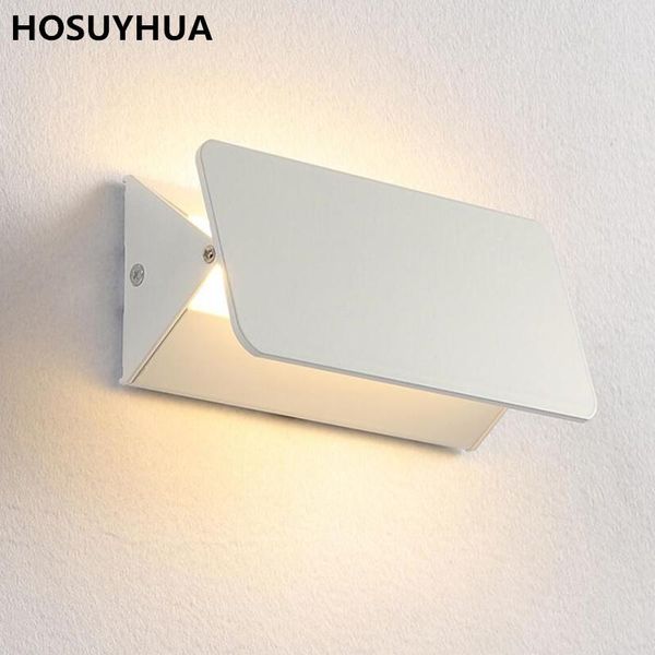 

6w 12w led simple creative flip wall lamp adjustable angle indoor balcony aisle living room bedroom desk reading learning light.