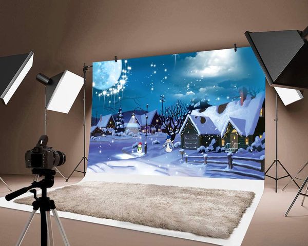 

party decoration merry christmas background pograph thin kids children festival snow scene backdrop po creative gift decor