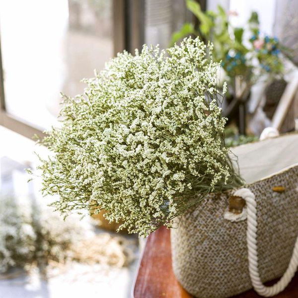 

decorative flowers & wreaths 50cm/40g natural feternal crystal grass bouquet party decoration year home boho nordic decor fotografia tool