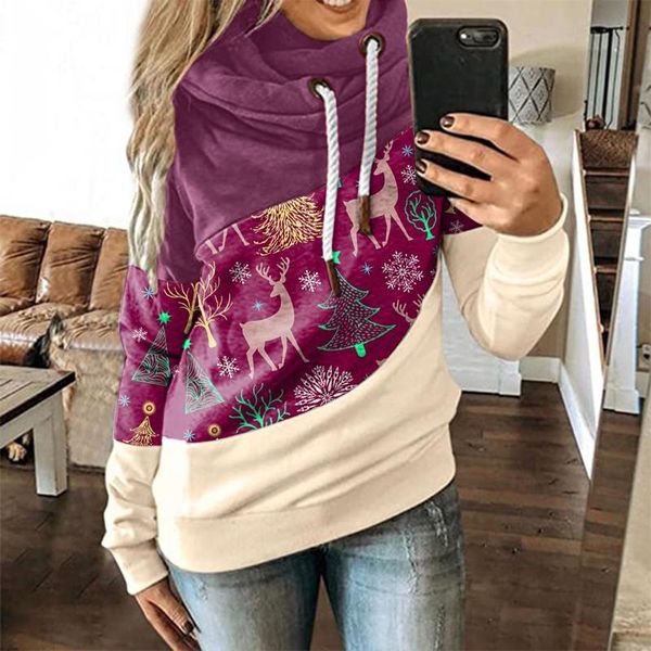 

women's hoodies & sweatshirts women casual harajuku printed hoodie autumn winter female long sleeve clothing sudadera mujer moletom, Black