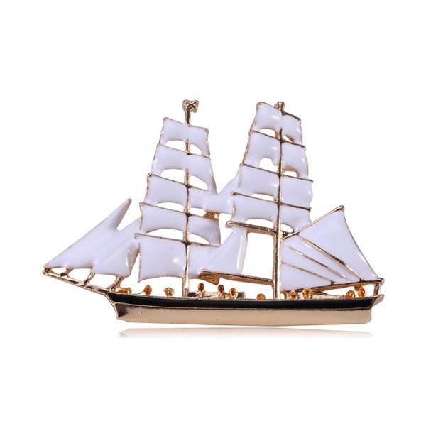 

factory new popular sailboat brooch simple atmosphere fashion accessories christmas