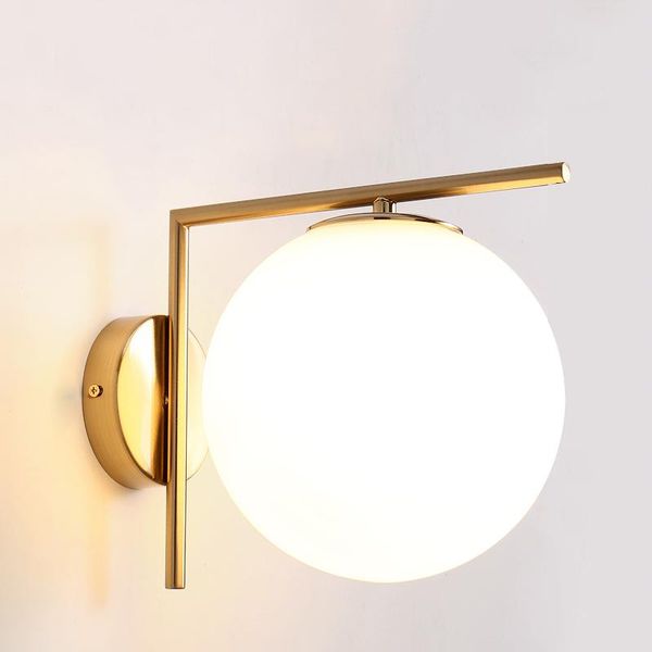 

wall lamp modern style e27 led lamps nordic glass ball lights for passage corridor bedroom bedside decorative sconces