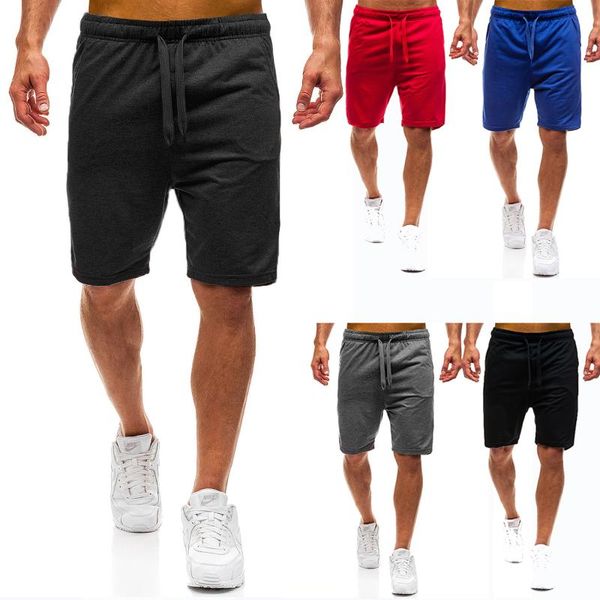 

summer men's loose cotton casual shorts, White;black