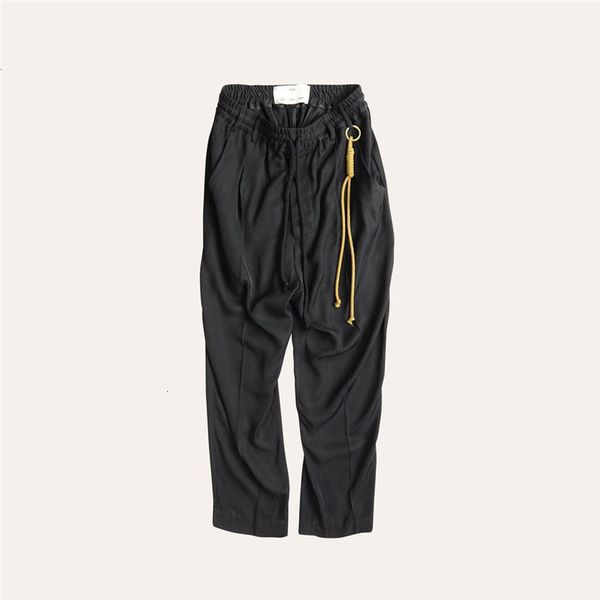 

men's pants song for the mute with straps cargo women joggers drawstring sweatpants trousers men clothing streetwear 4zx4, Black