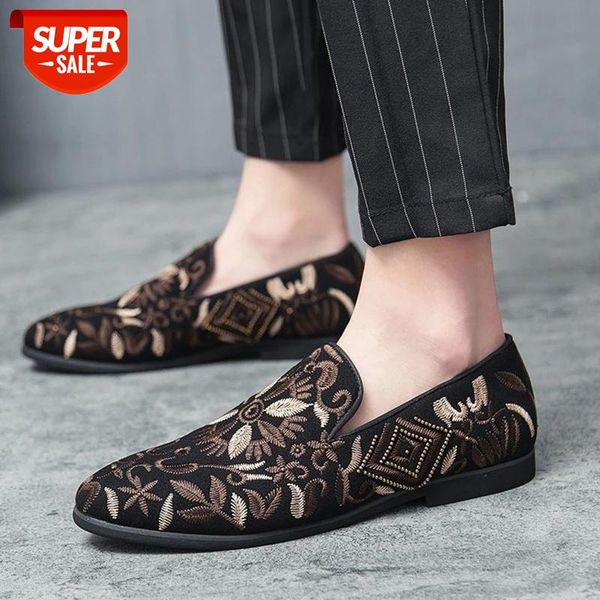 

men's shoes casual boat shoes mens loafer floral print men's flat male breathable sneakers comfy slip-on outdoor men #oq5l