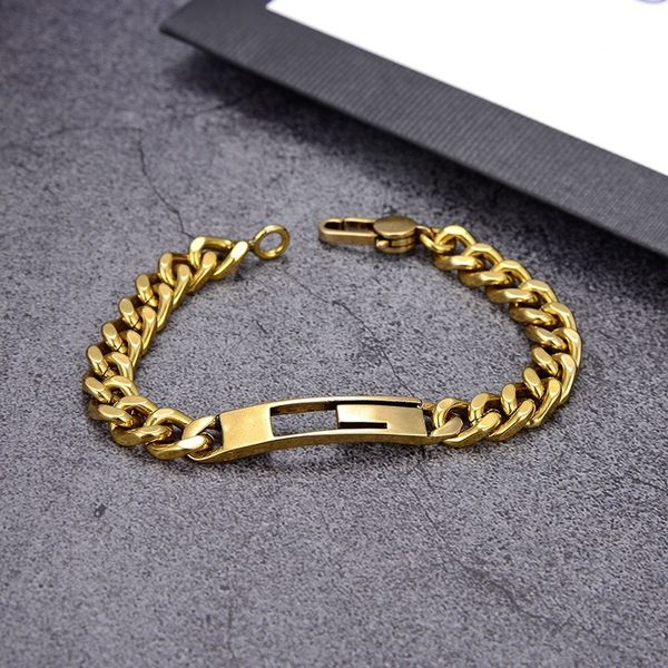 

2021 new designers bracelet for women bangle titanium steel fashion bracelet for women and men jewelry gifts gold bracelets, Black