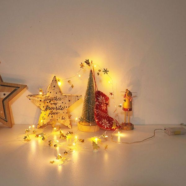 

strings 2m 20 leds christmas tree snowflake bell decorative string lights lamp garland