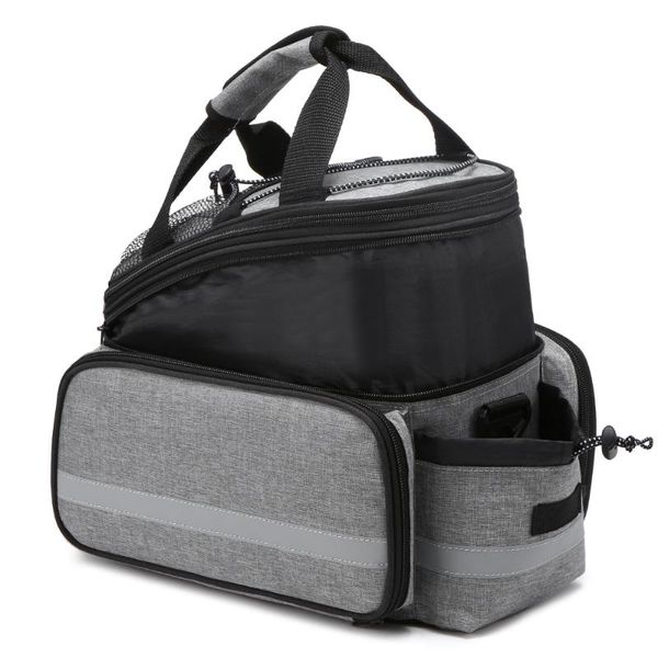 

car & truck racks lixada bicycle rear seat bag multifunction waterproof mtb pannier bike rack with rain cover luggage carrier
