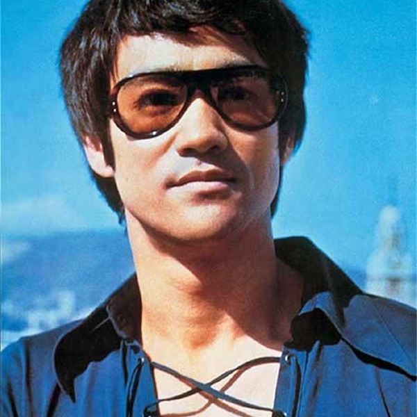 

fashion original bruce lee star driver sunglasses men's and women's toad glasses, White;black