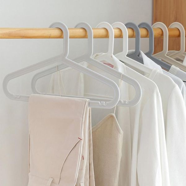 

hangers & racks 10pcs nordic style household plastic clothes strong heavy duty traceless nonslip drying rack storage holder b03e