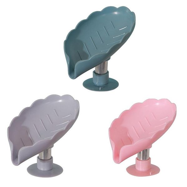 

soap dishes leaf shape box drain holder bathroom accessories toilet laundry supplies tray gadgets for bath