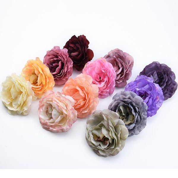 

100pcs wedding roses flowers wall home decoration accessories christmas decorative flowers wreaths artificial flowers w jllynh