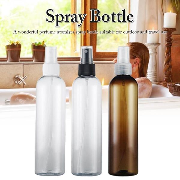 

10pcs spray bottle plastic travel bottles leak-proof container for shampoo perfume empty cosmetic containers 250ml