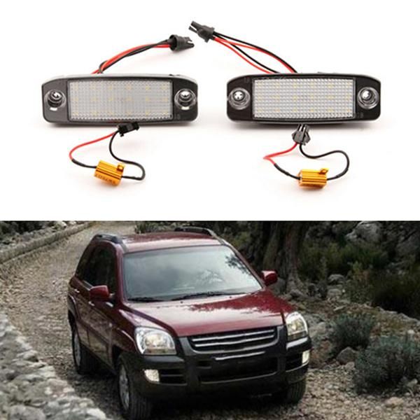 

white led license plate light assemblies for kia sportage sonata yf