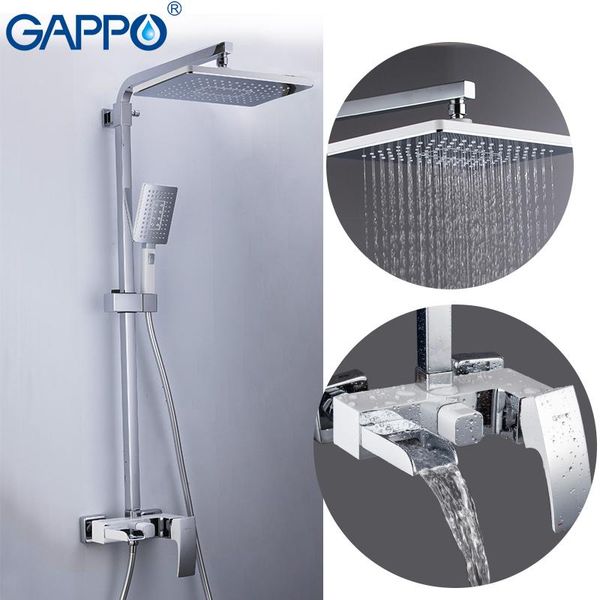 

gappo shower faucet brass bathroom shower set wall mounted massage head bath mixer bathroom faucet taps