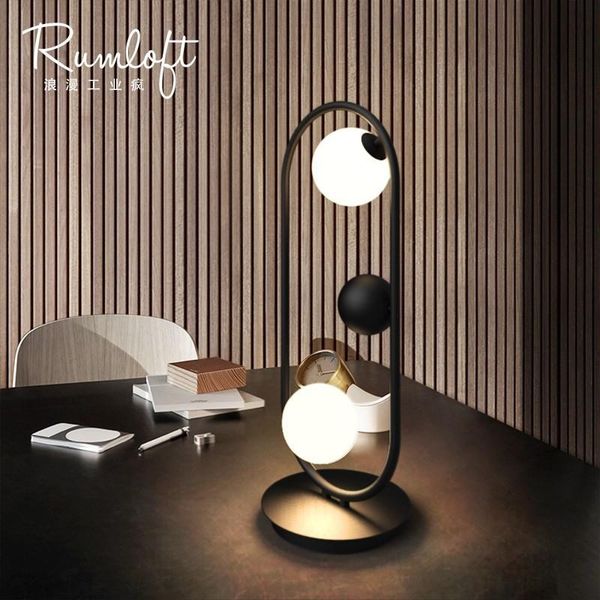 

europe iron led glass lampara escritorio masa lambas desk lamp bedside lamp