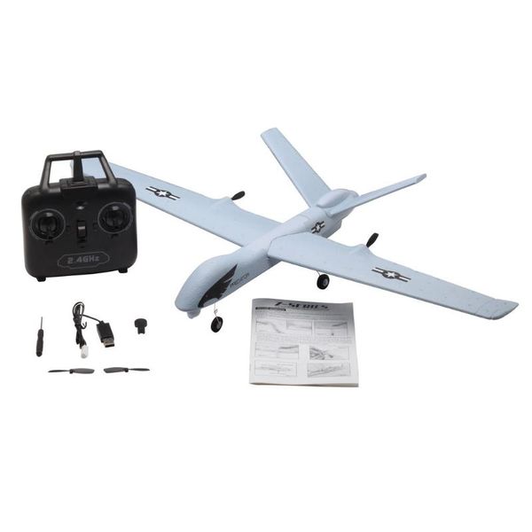 

drones z51 2.4g 2ch 660mm wingspan remote control rc airplane plane fixed wing glider drone with built-in gyro kids xmas gift