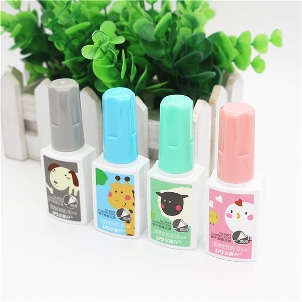 

1 pcs fine ranch series 8 ml white write corrective fluid office student correction supplies random style