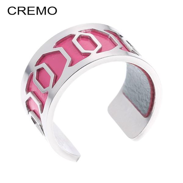 

wedding rings cremo stainless steel for women interchangeable leather en acier inoxydable bague pour femme ring anillo mujer georgettes, Slivery;golden