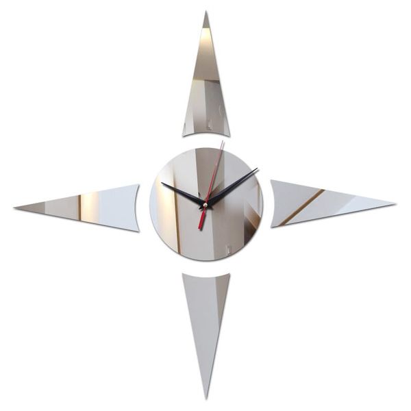

wall clocks design mirror acrylic diy fashion living room stickers europe style multi-piece quartz watches