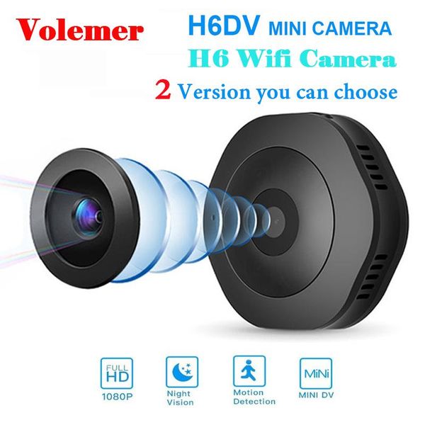 

cameras h6 dv/wifi micro camera night version mini action with motion sensor camcorder voice video recorder small camer