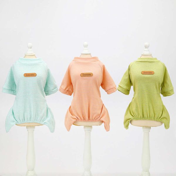 

spring and new dog 21 korean striped home pet summer four legged cloth