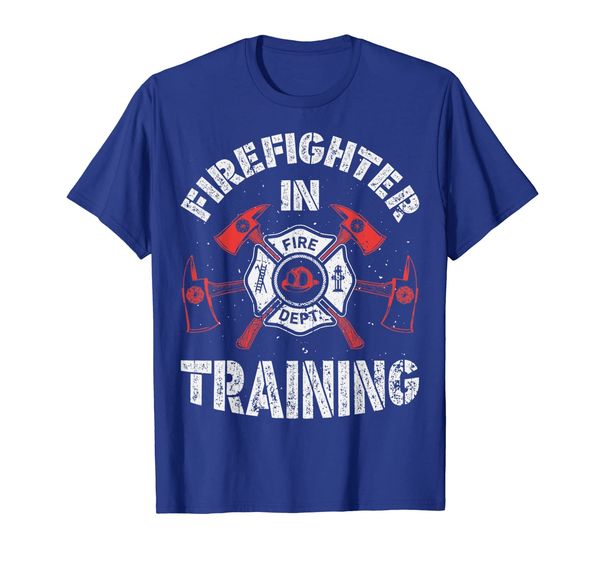 

firefighter in training t shirt fireman kids boys girls gift, White;black
