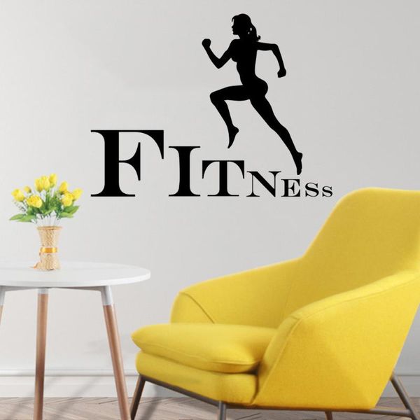 

wallpapers fitness jogging running wall stickers gym decal sticker art