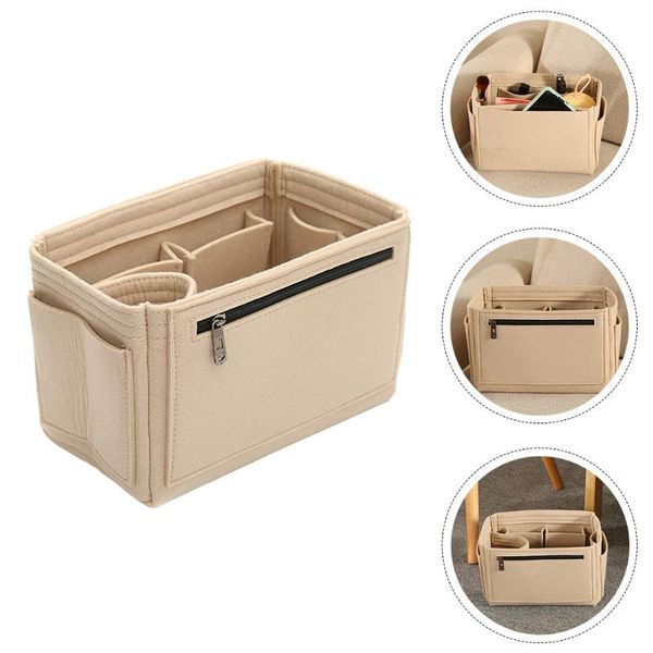 

storage bags 1pc cosmetic felt bag large capacity makeup pouch organizer