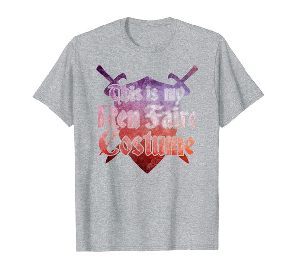 

this is my ren faire costume funny renaissance men women t-shirt, White;black