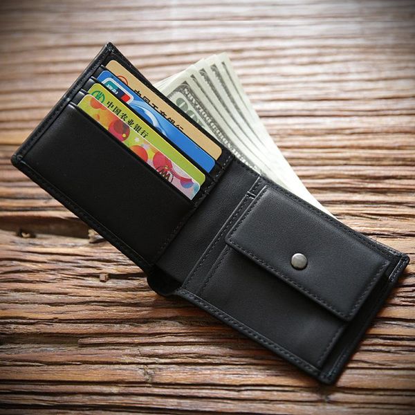 

wallets siku genuine leather men's wallet vertical male distress case men purse, Red;black
