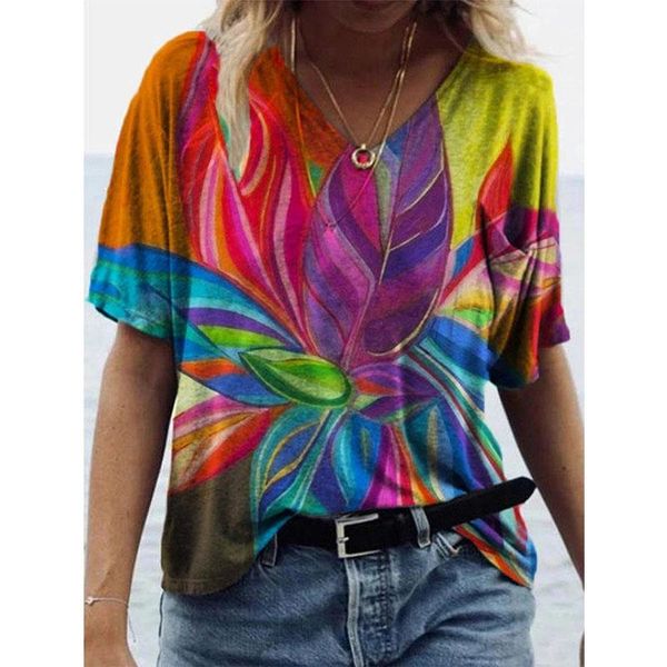 

women's t-shirt 2021 spring summer plus size vintage female casual t-shirts high street women clothing printed lady, White