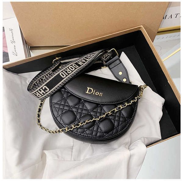 

handbag saddle bag women's slanting semicircle popular niche design handbag zly