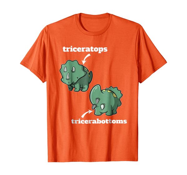 

tricera tricerabottoms funny dinosaur t-shirt, White;black
