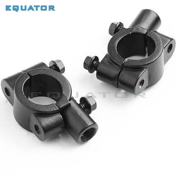 

handlebars motorcycle dirt pit bike atv quad electric parts 22mm 7/8" inch mirror mount clamp rear view holder