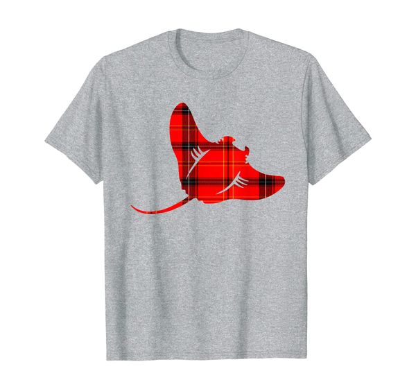 

Manta Ray Red Plaid Pattern Gift for Marine Biologist T-Shirt, Mainly pictures