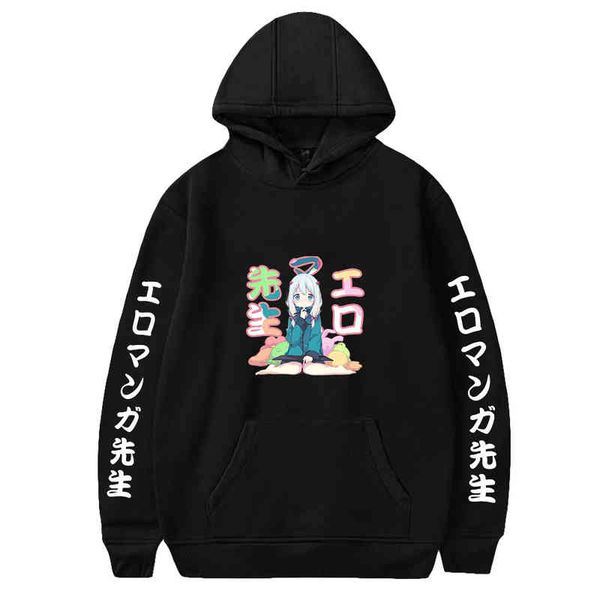 

women's hoodies & sweatshirts anime hooded hoodie harajuku-style gziv, Black